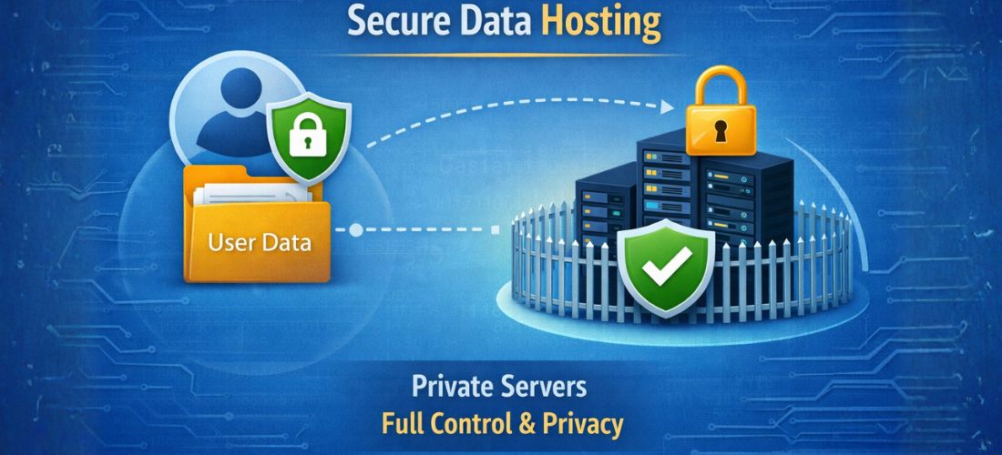 Secure Data Hosting Illustration