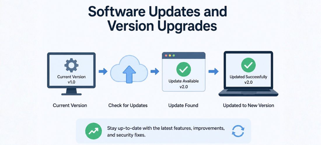 Software Updates and Version Upgrades